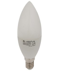 لامپ LED شمعی ۶ وات مات E14 پارس شعاع توس